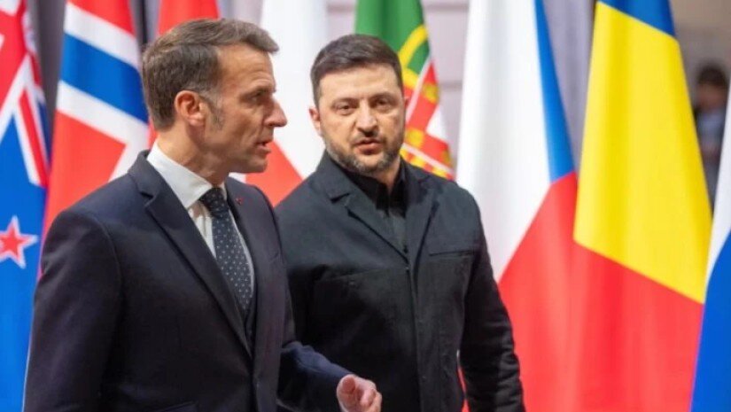 ემანუელ მაკრონმა და ვოლოდიმირ ზელენსკიმ სატელეფონო